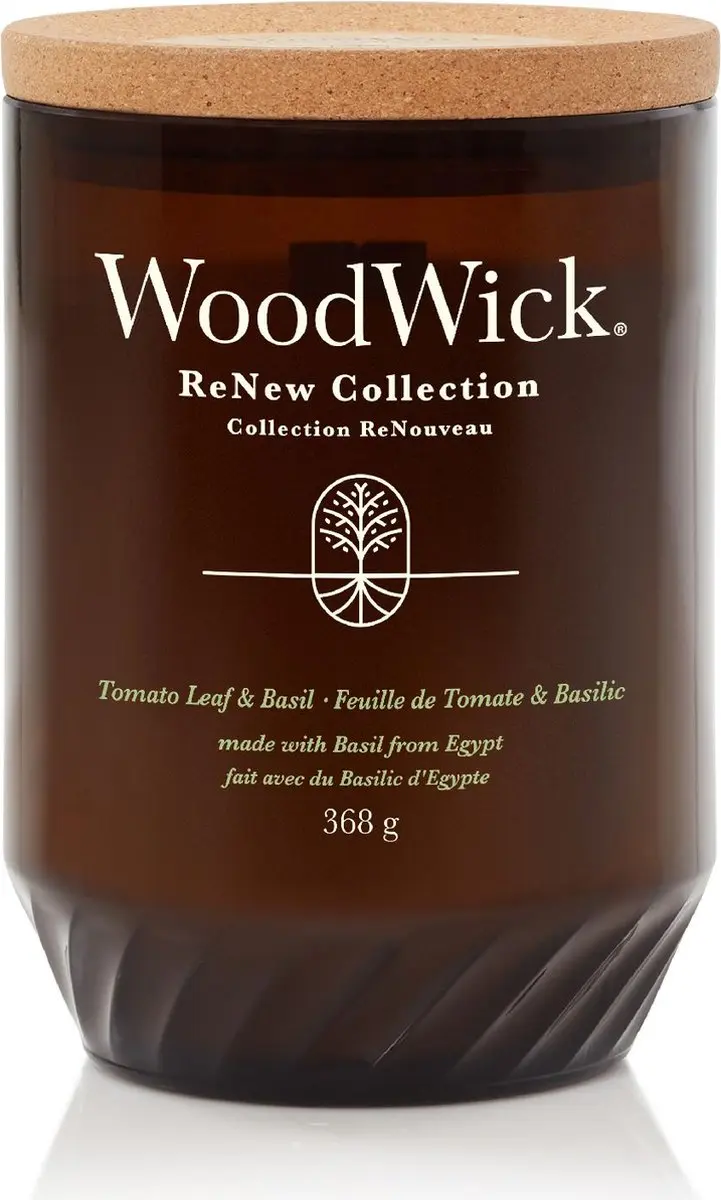 WoodWick ReNew Geurkaars Tomato Leaf & Basil - 75 uur - afbeelding 5 van 6
