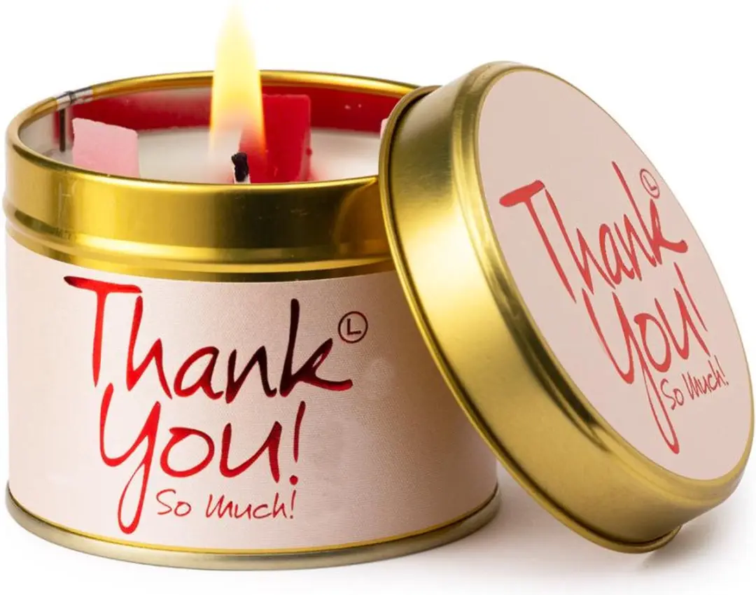 Lily Flame Thank You Geurkaars - 8cm - 35 uur - Roze - afbeelding 6 van 6