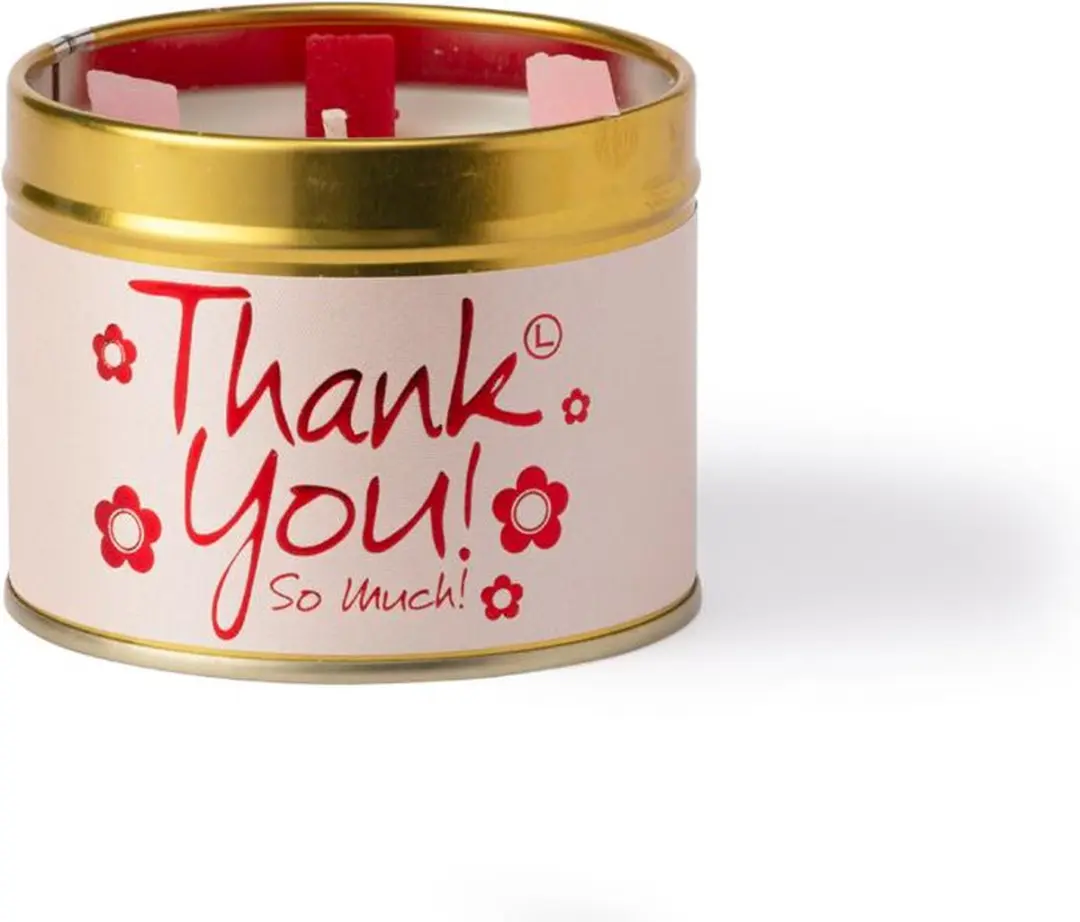 Lily Flame Thank You Geurkaars - 8cm - 35 uur - Roze - afbeelding 5 van 6