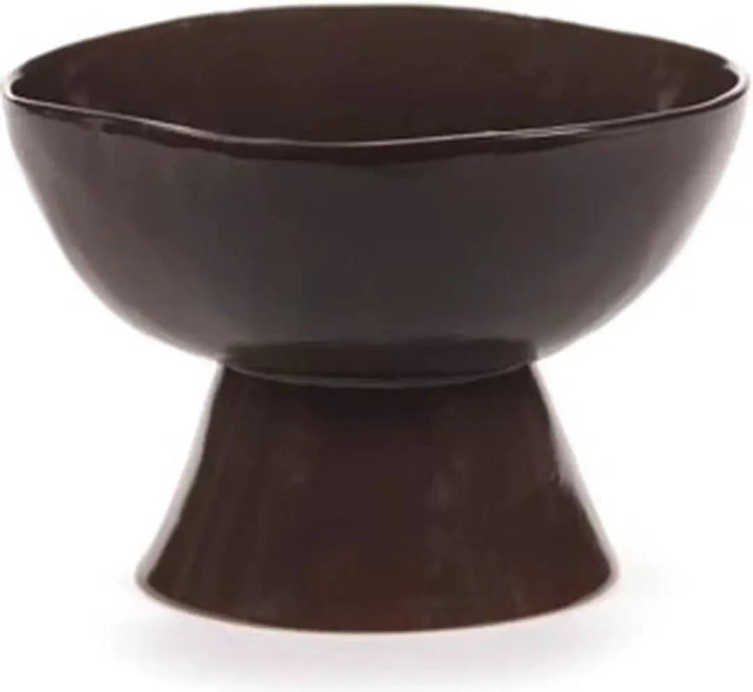 Serax Marie Michielssen La Mère bowl op voet H14.5cm D20.5cm ebony