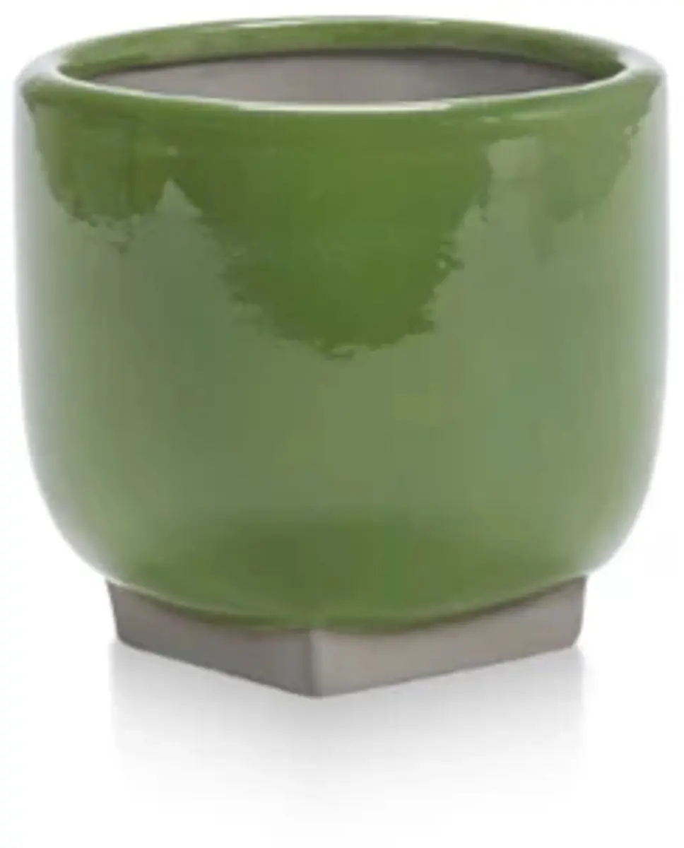 Serax Kris Van Assche Rosamar bloempot 01 D16cm H15cm groen / grijs