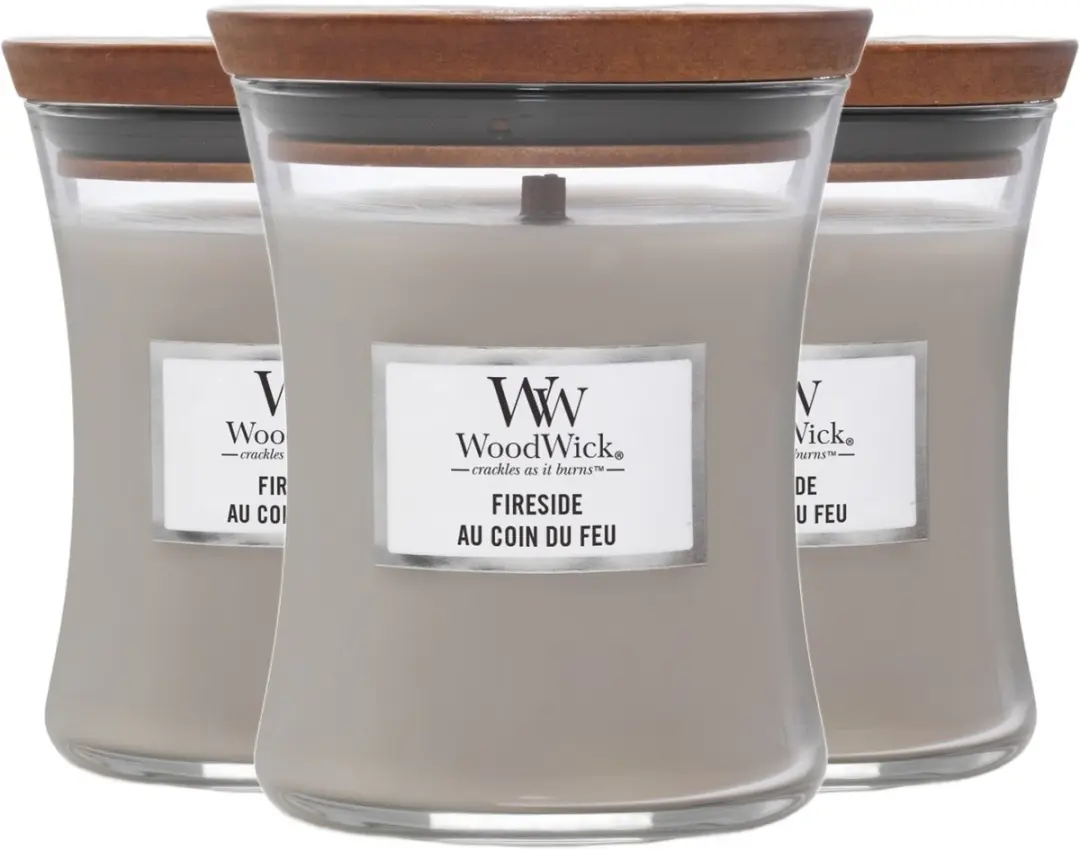 Woodwick geurkaarsen Fireside