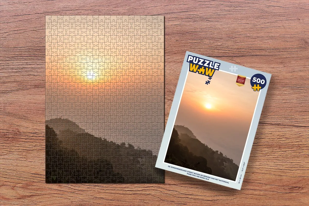 PuzzleWow Legpuzzel Phu Hin Rong Kla 500 Stuks - Multicolor