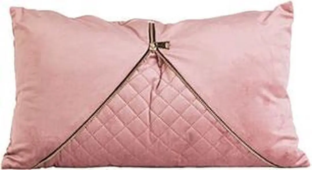 Cosy & Trendy Kussen zipper roze