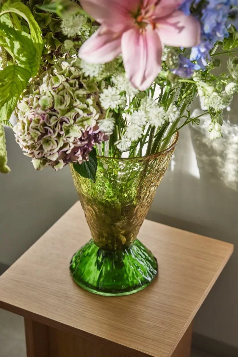 Hübsch Abyss Vaas - 20 cm - Groen - afbeelding 2 van 6