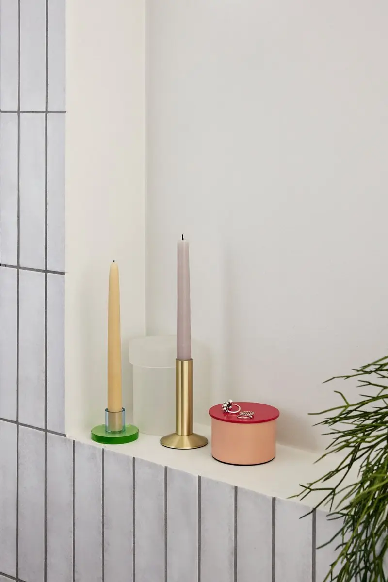 Hübsch Sleek Brass Kandelaar 7cm - afbeelding 2 van 6