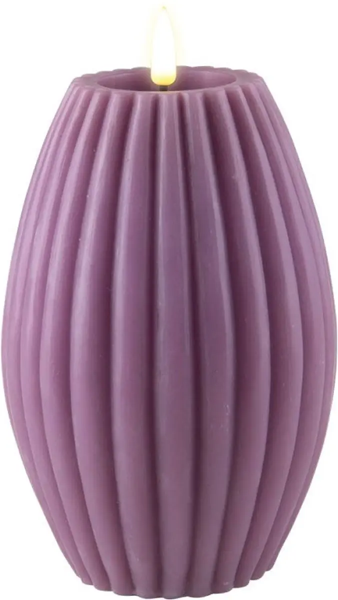 Deluxe Homeart LED Ribbelkaars Purple 10cm