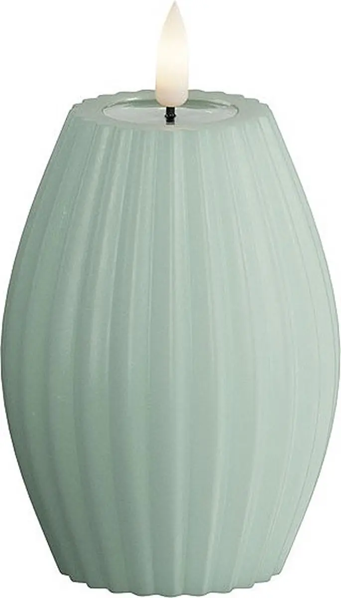 Deluxe Homeart LED Ribbelkaars Salvie Green