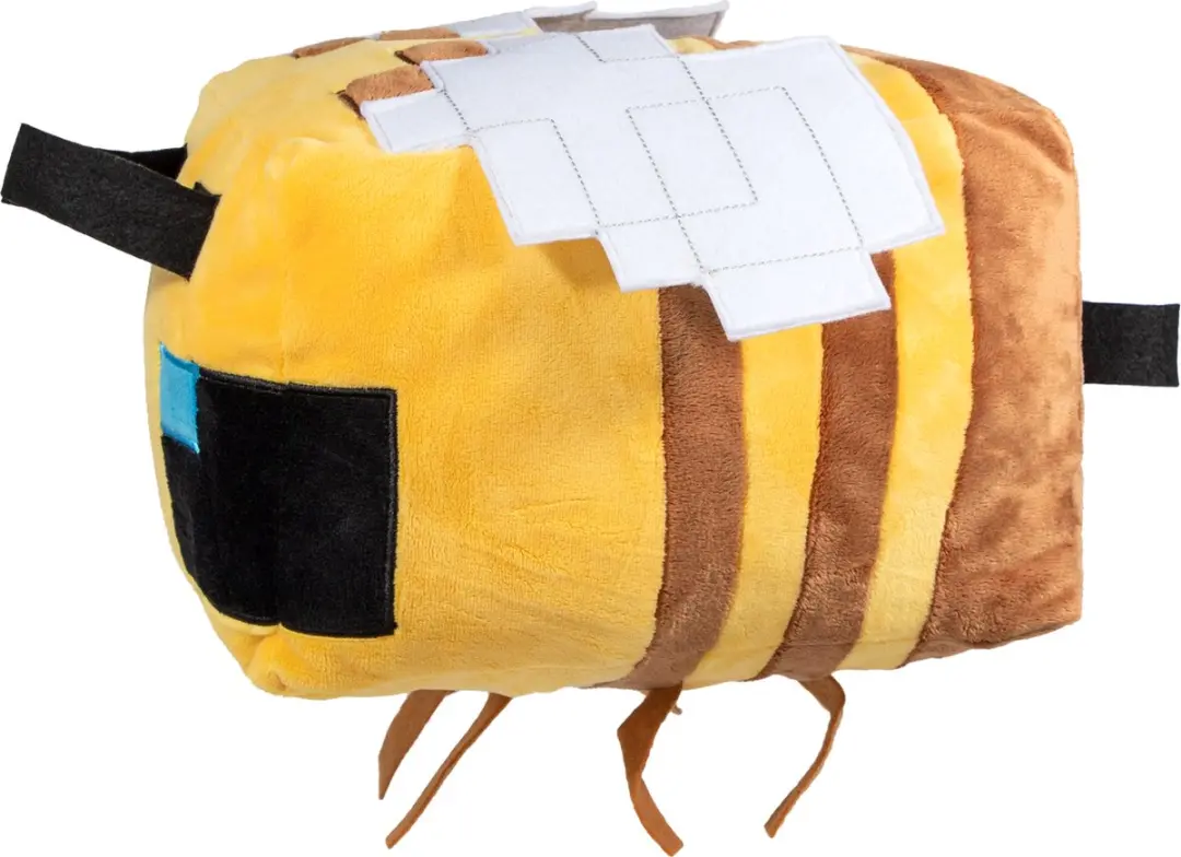 Minecraft Bee Sierkussen - 30cm Geel - afbeelding 2 van 2