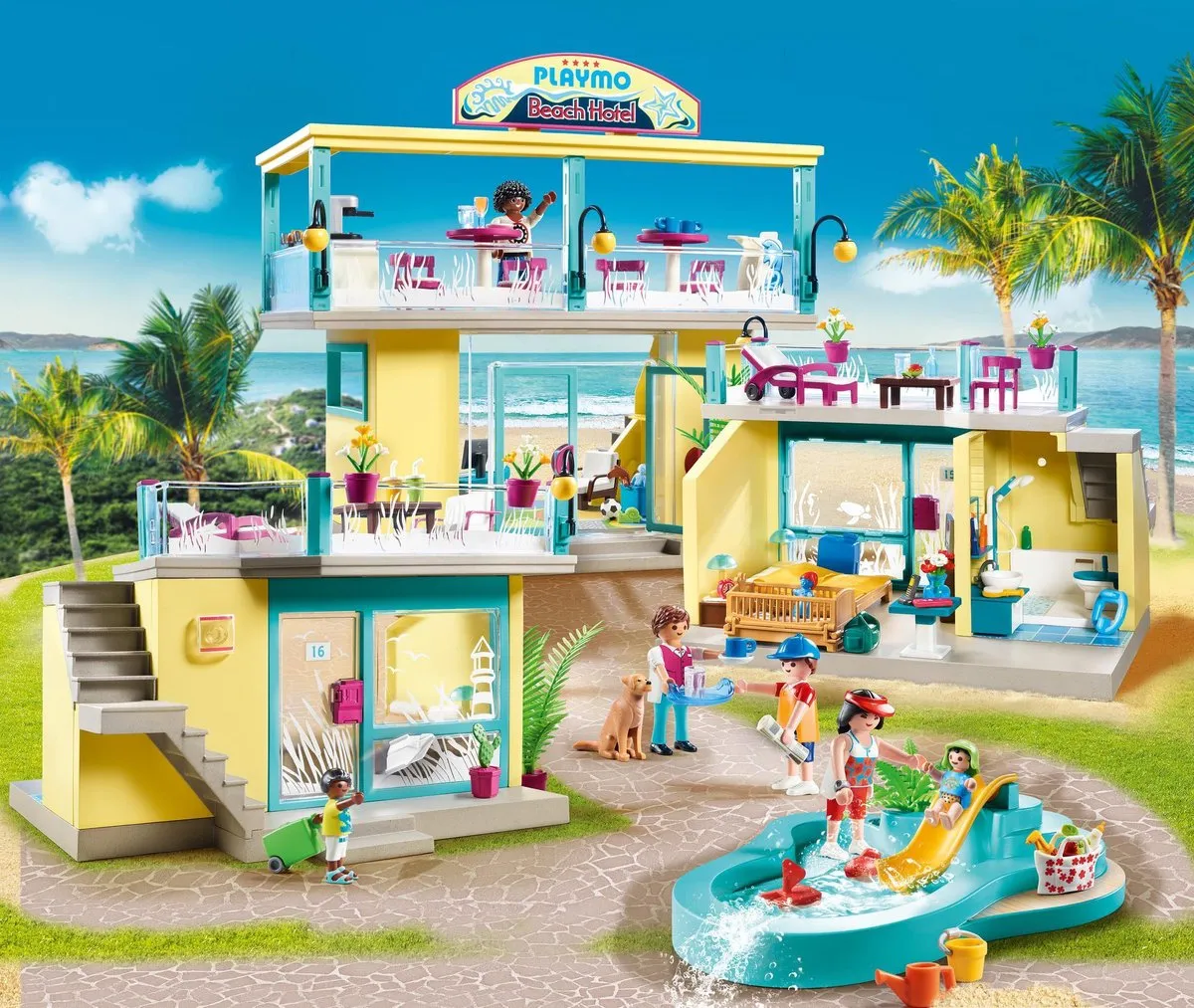 Playmobil Family Fun Strandhotel 70434 - Multicolor