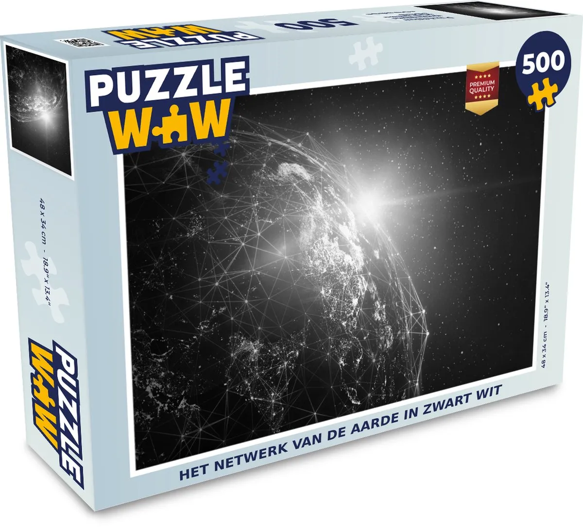 PuzzleWow Aarde - Sterren Legpuzzel 500 Stuks - Multicolor
