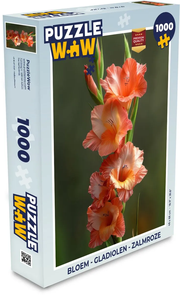 PuzzleWow Gladiolen Legpuzzel 1000 Stuks