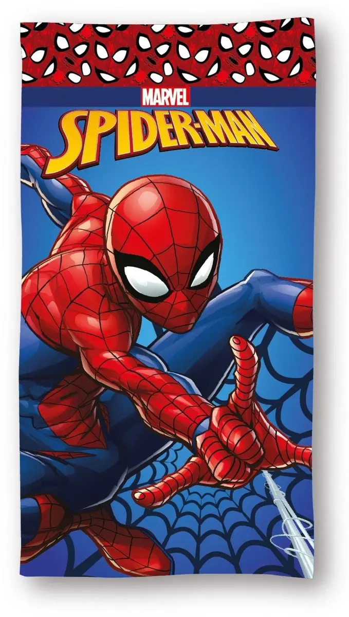 Spider-Man Strandlaken 70x140cm - Blauw - afbeelding 2 van 3