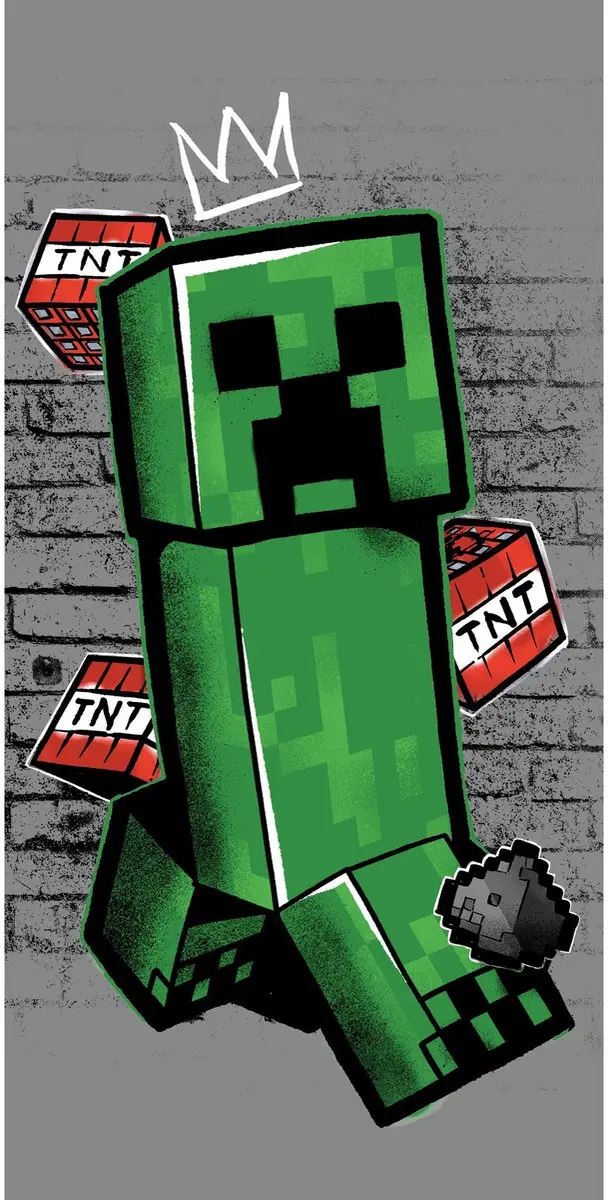 Minecraft Strandlaken Metro Art Creeper