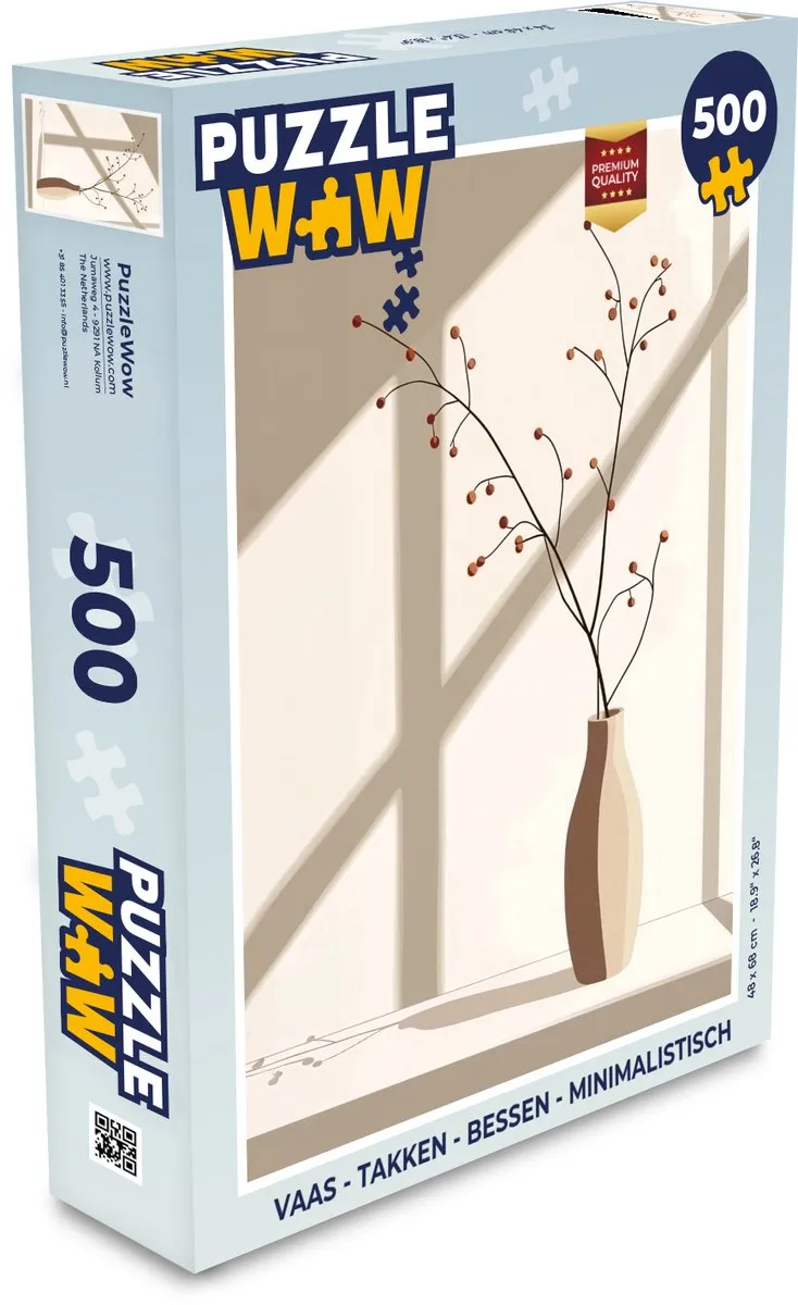 PuzzleWow Vaas Takken Legpuzzel 500 Stuks - MPN 8721373927061