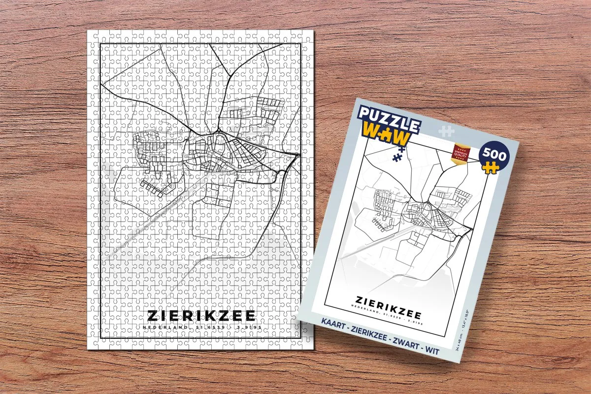 PuzzleWow Zierikzee Legpuzzel 500 Stuks - Multicolor