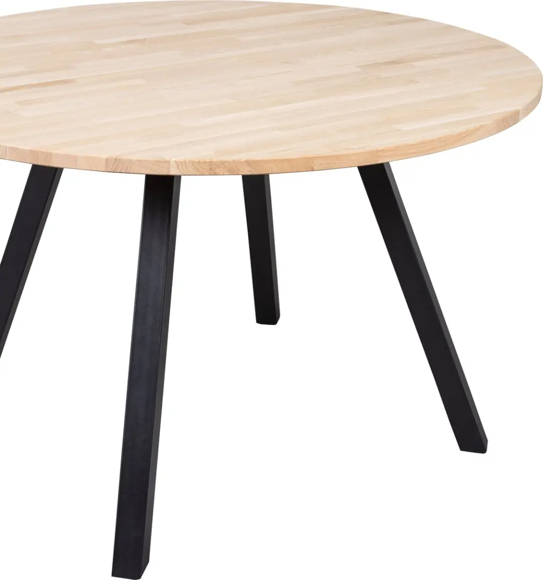 WOOOD Tablo Tafel Rond Ø120cm - Onbehandeld - afbeelding 3 van 4