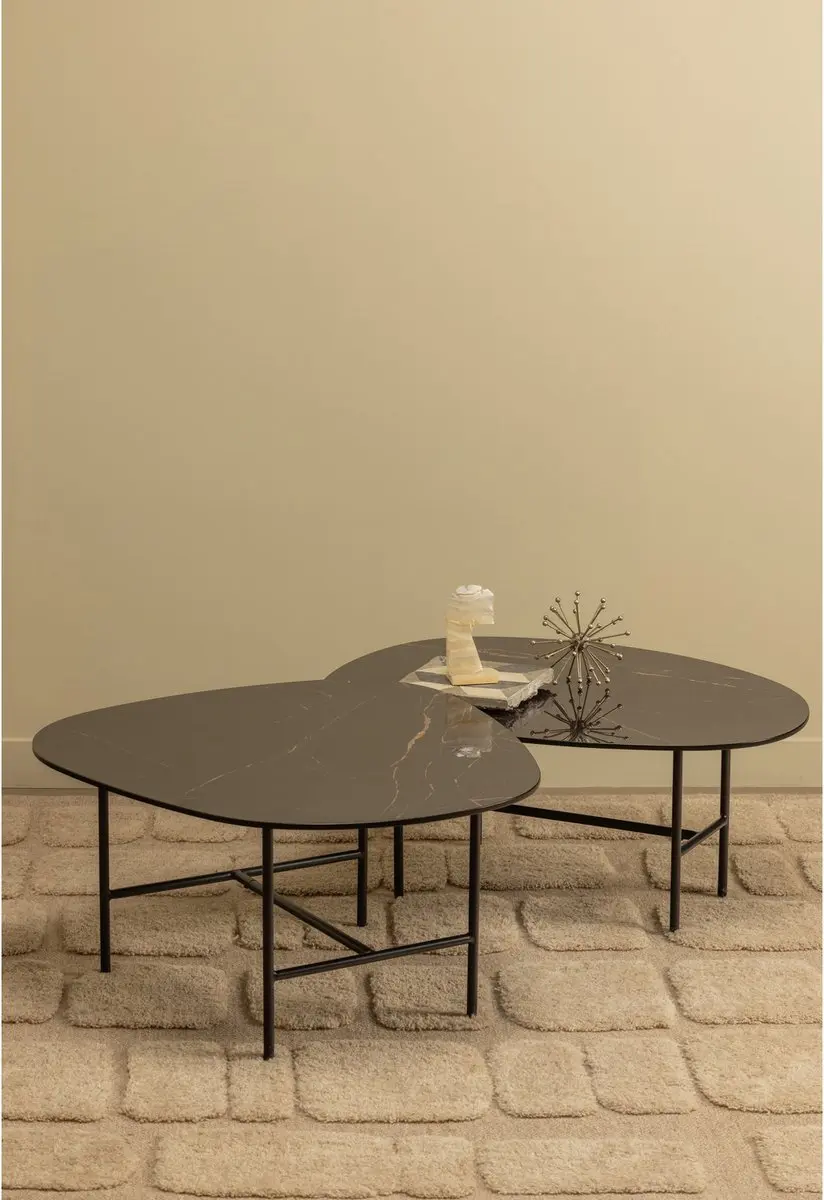 WOOOD Vajen Salontafel 38x70x70cm Zwart - afbeelding 4 van 6
