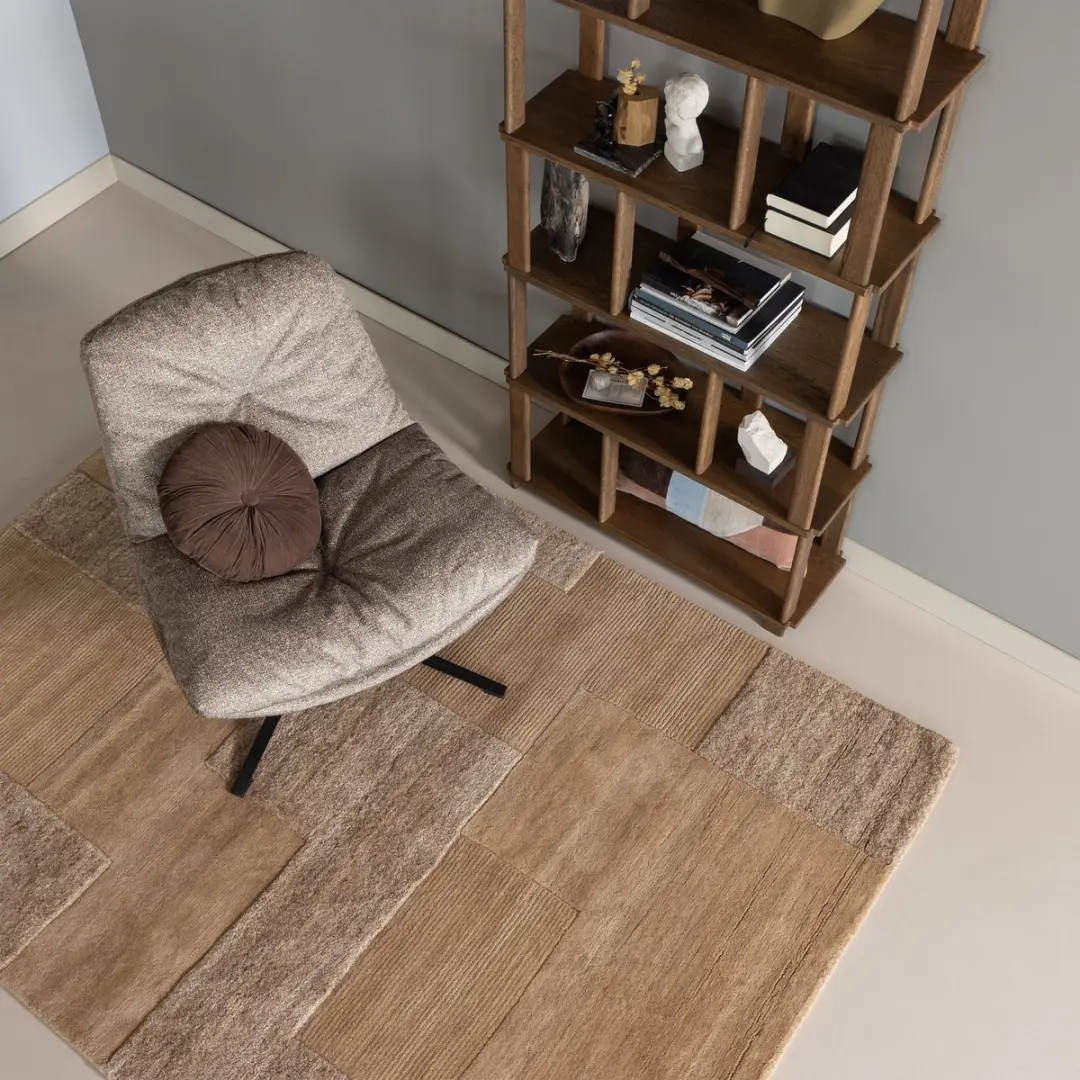 WOOOD Noven Vloerkleed 170x240cm - Zand - afbeelding 6 van 6