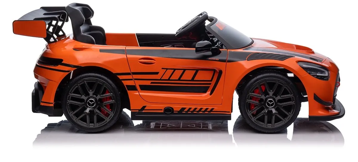 Mercedes-Benz GT4 Elektrische Kinderauto 12V - Oranje - afbeelding 5 van 6