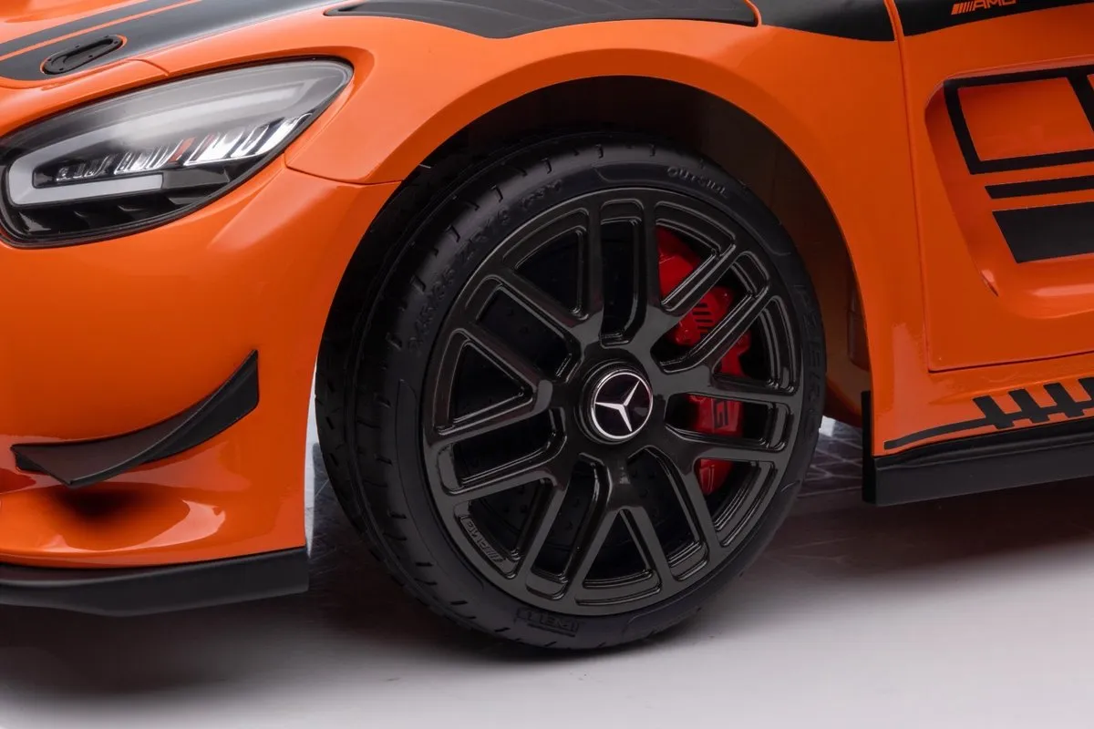 Mercedes-Benz GT4 Elektrische Kinderauto 12V - Oranje - afbeelding 6 van 6