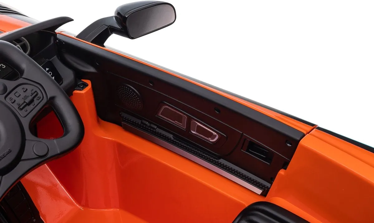 Mercedes-Benz GT4 Elektrische Kinderauto 12V - Oranje - afbeelding 3 van 6