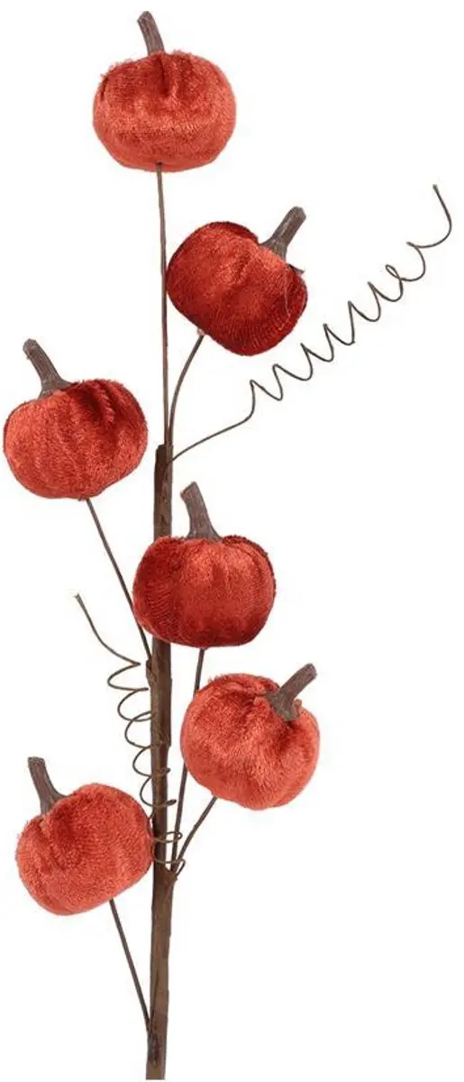 Pompoenen tak kunstbloem Oranje Pumpkin Herfstdecoratie Countryfield