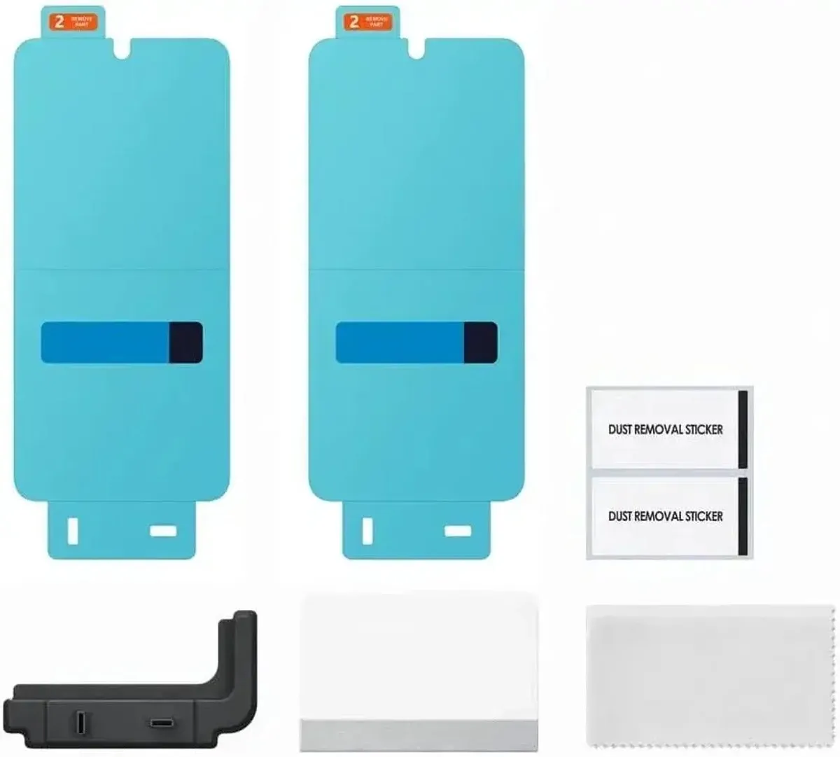 Samsung Galaxy S24+ Bundel - Transparant Hoesje + Schermbeschermer 2 Stuks