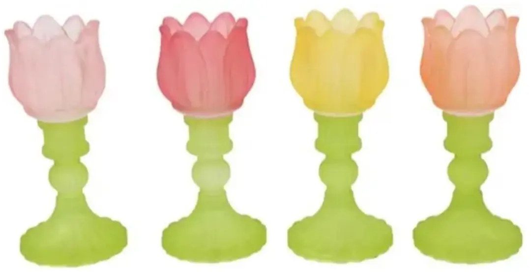 Waxinehouder Tulp mat 17 cm