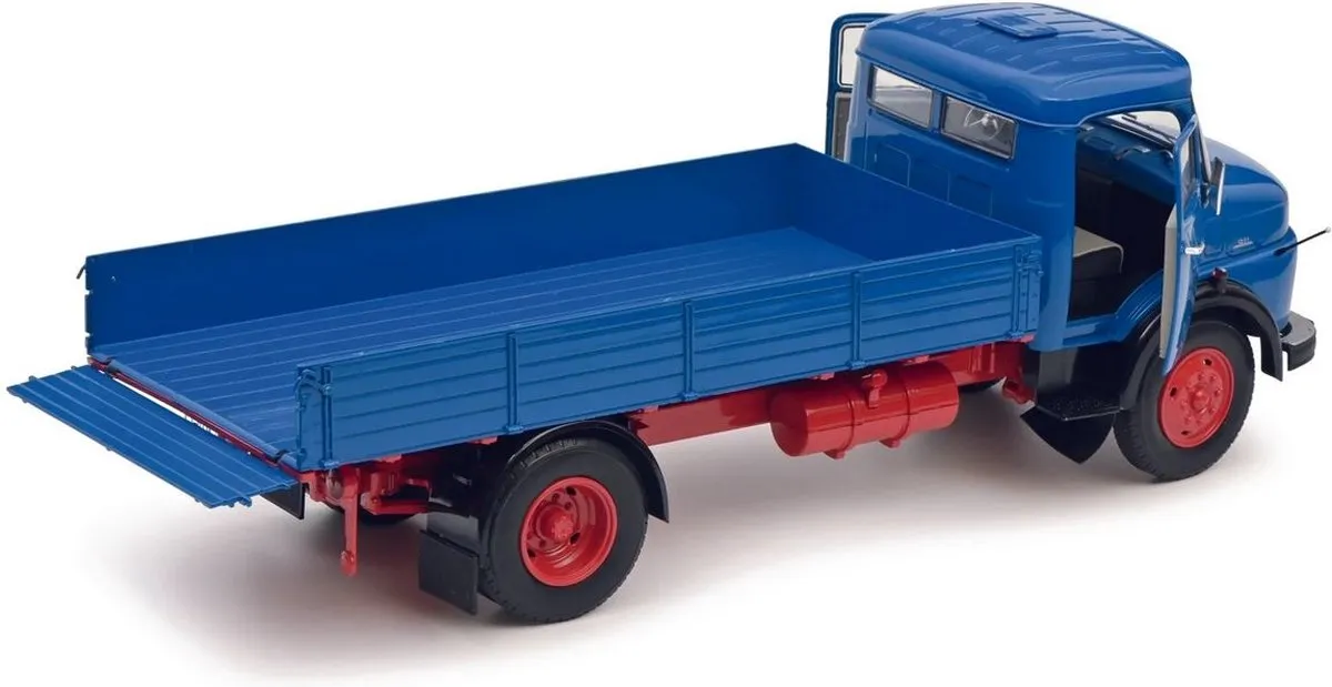 Mercedes-Benz L911 Schuco Modelauto - Blauw/Grijs