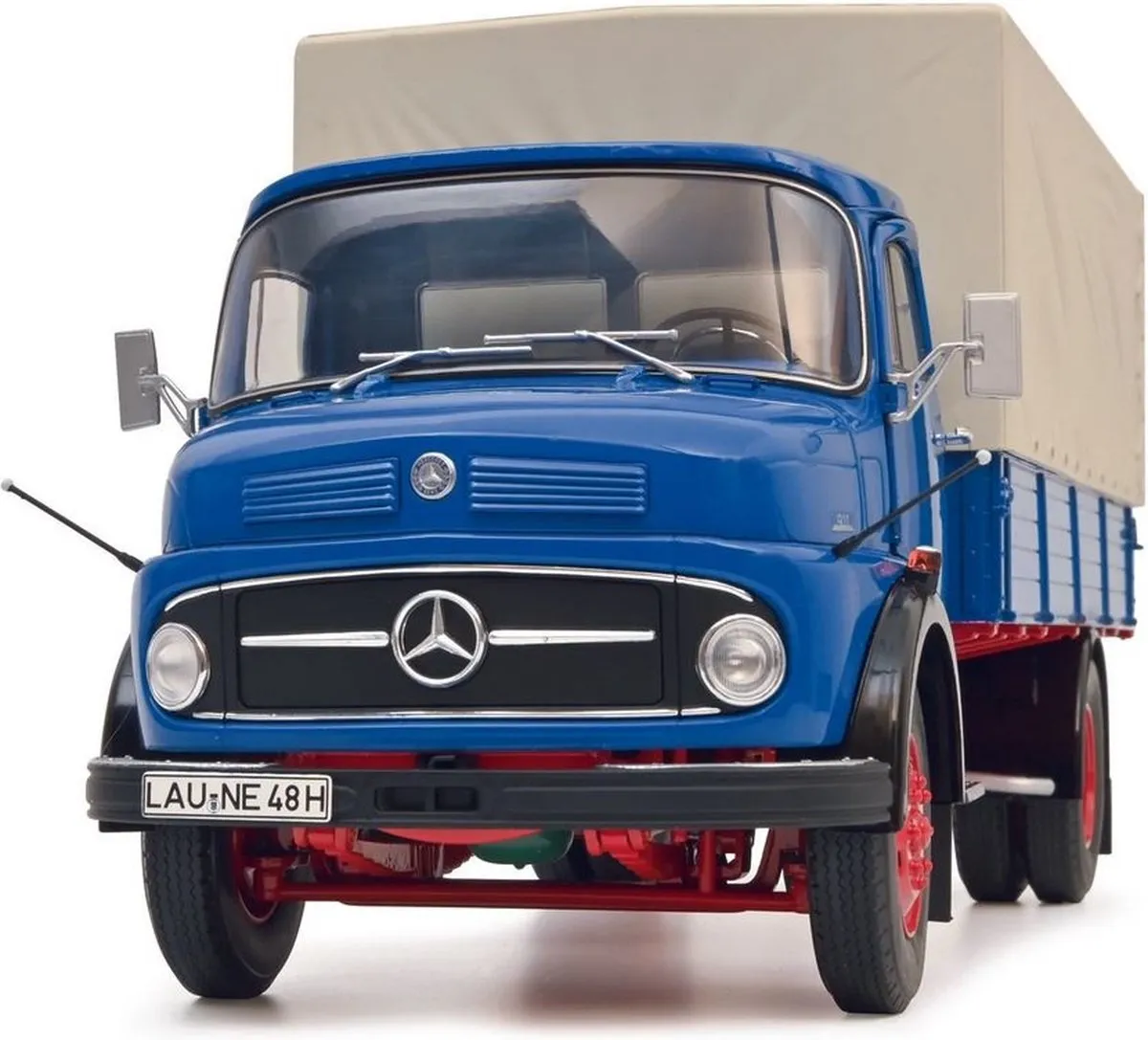 Mercedes-Benz L911 Schuco Modelauto - Blauw/Grijs