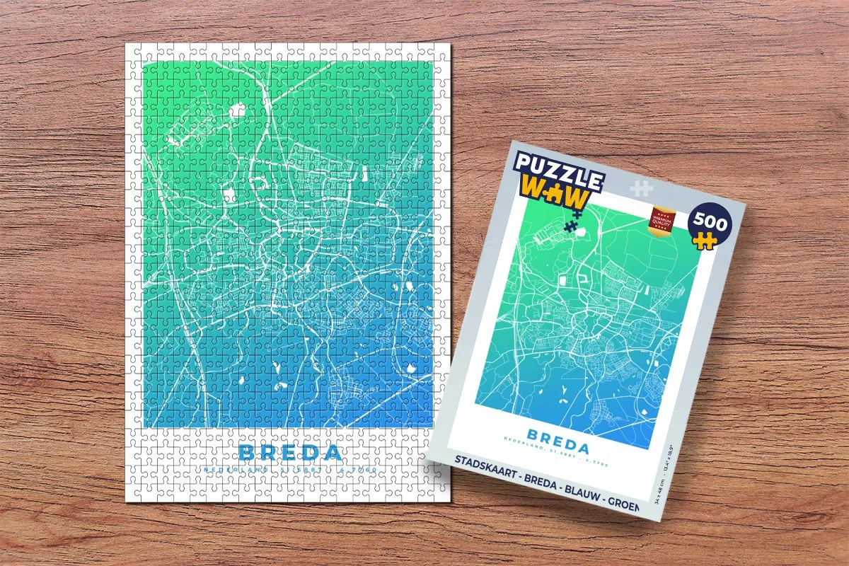 PuzzleWow Breda Legpuzzel 500 Stuks - Multicolor