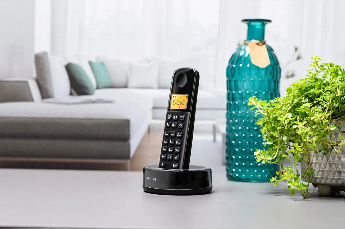 Philips D1651B/01 DECT Telefoon - 10u Spreektijd - Zwart