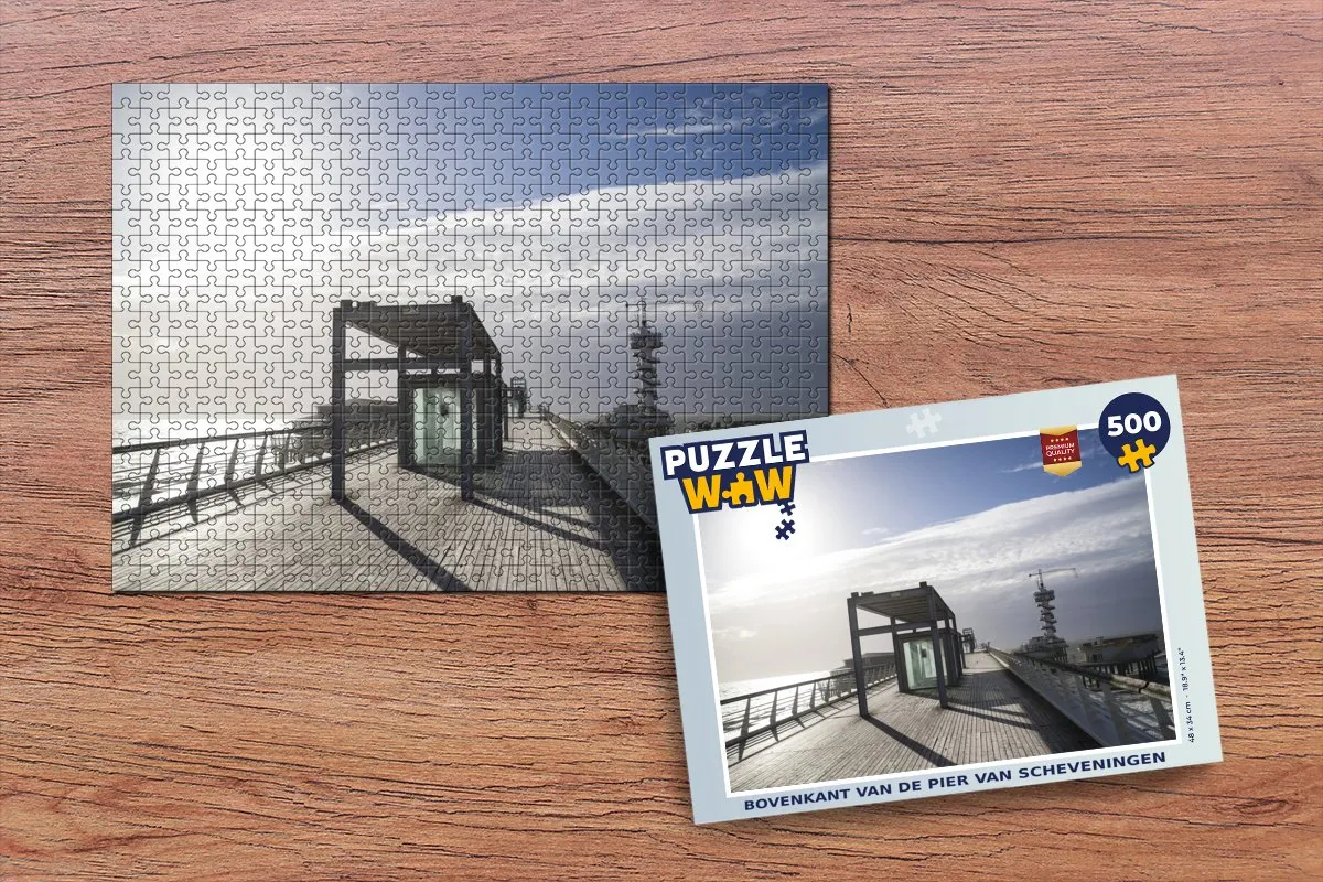 PuzzleWow Legpuzzel Bovenkant van de Pier Scheveningen 500 Stuks