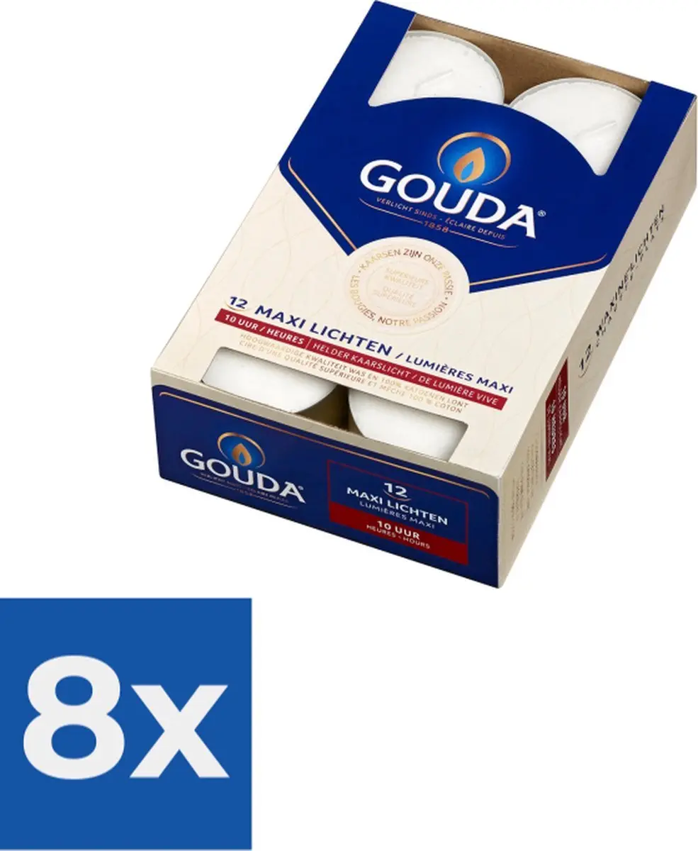 Gouda Waxinelichtjes Wit