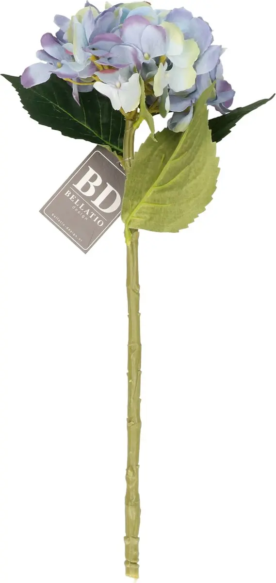 Bellatio Design Kunstbloem Hortensia tak