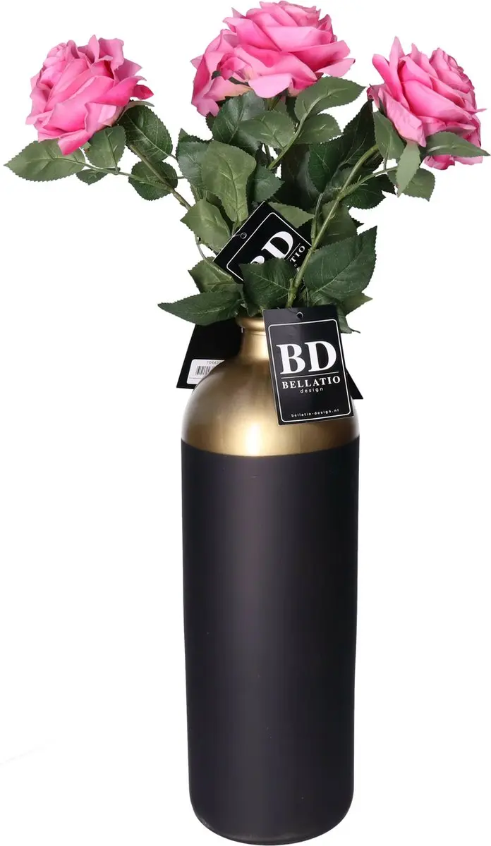 Bellatio Design Kunstbloem Roos Dijon