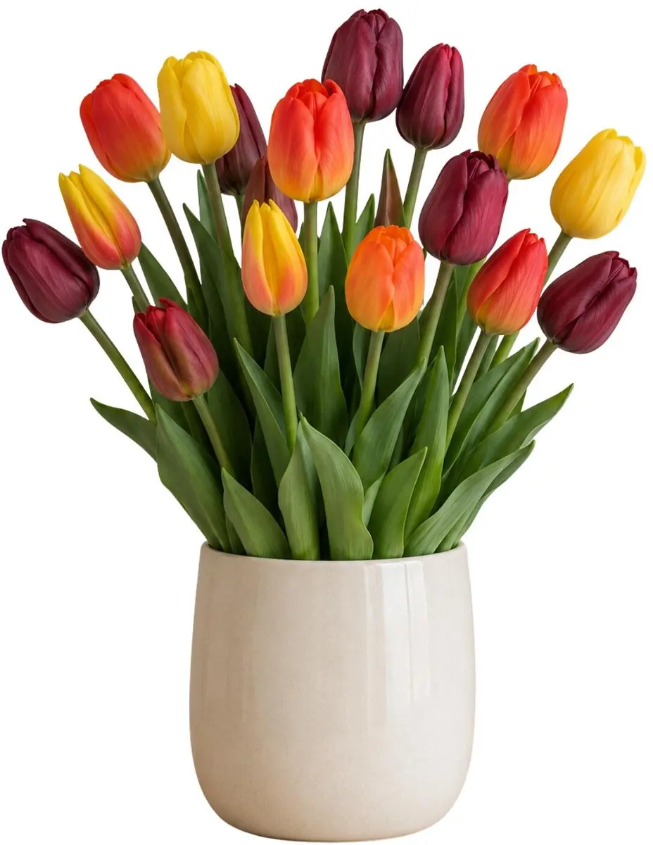Bellatio Design Kunst tulpen boeket Sally