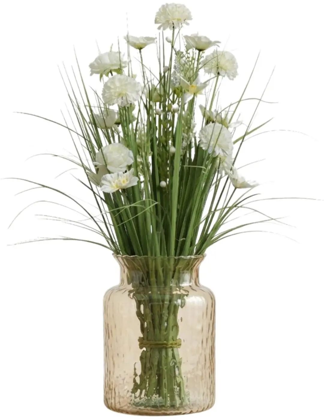 Bellatio design bloemenvaas met kunstplant