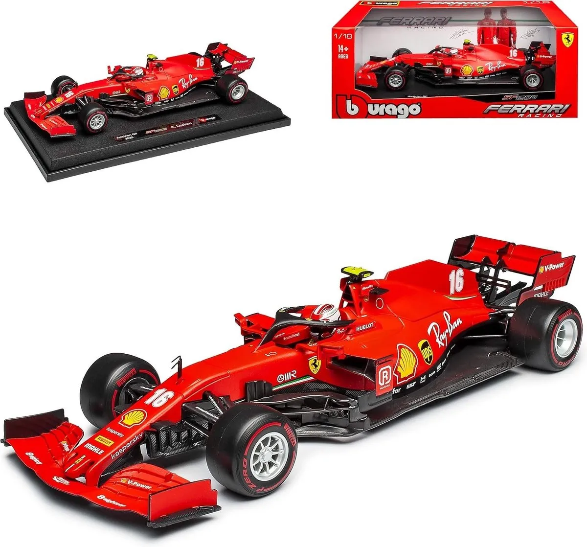 Ferrari SF1000 #16 C. Leclerc Austrian GP 2020 - 1:18 - Bburago