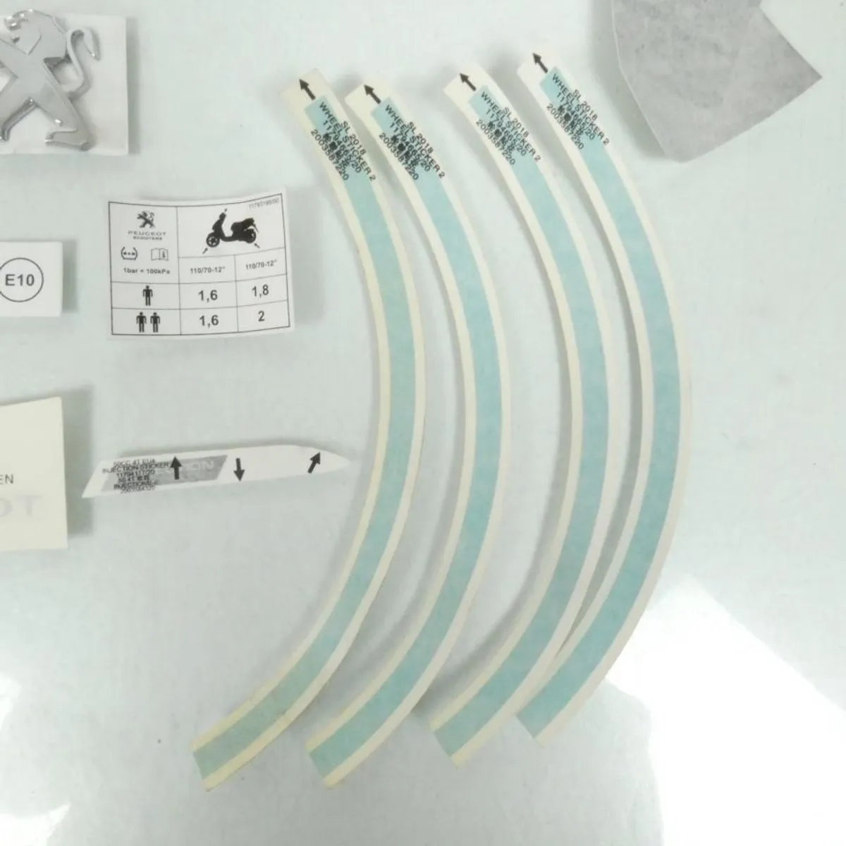 Peugeot 804342 STREET LINE Autocollantkit - Zwart/Blauw