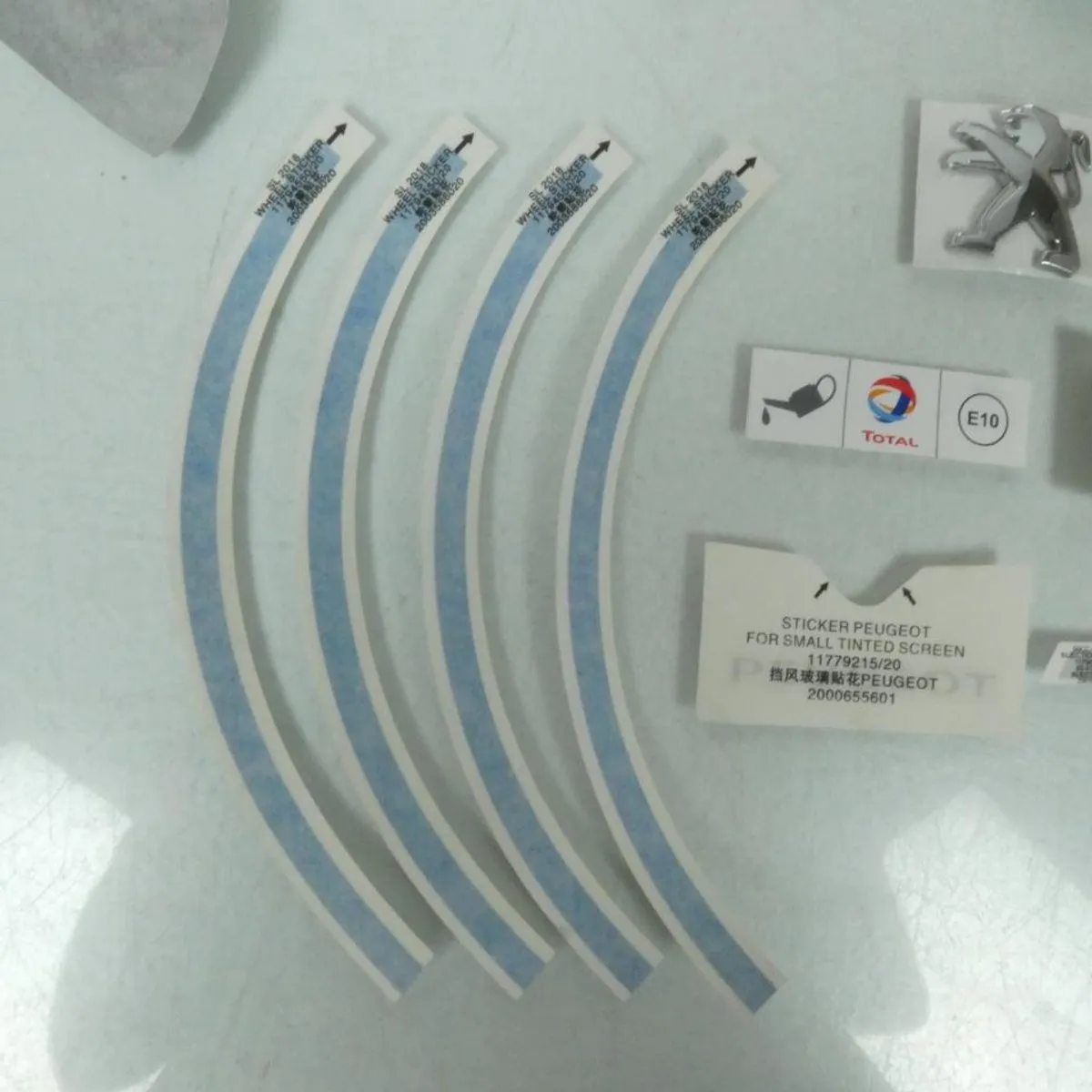 Peugeot 804342 STREET LINE Autocollantkit - Zwart/Blauw