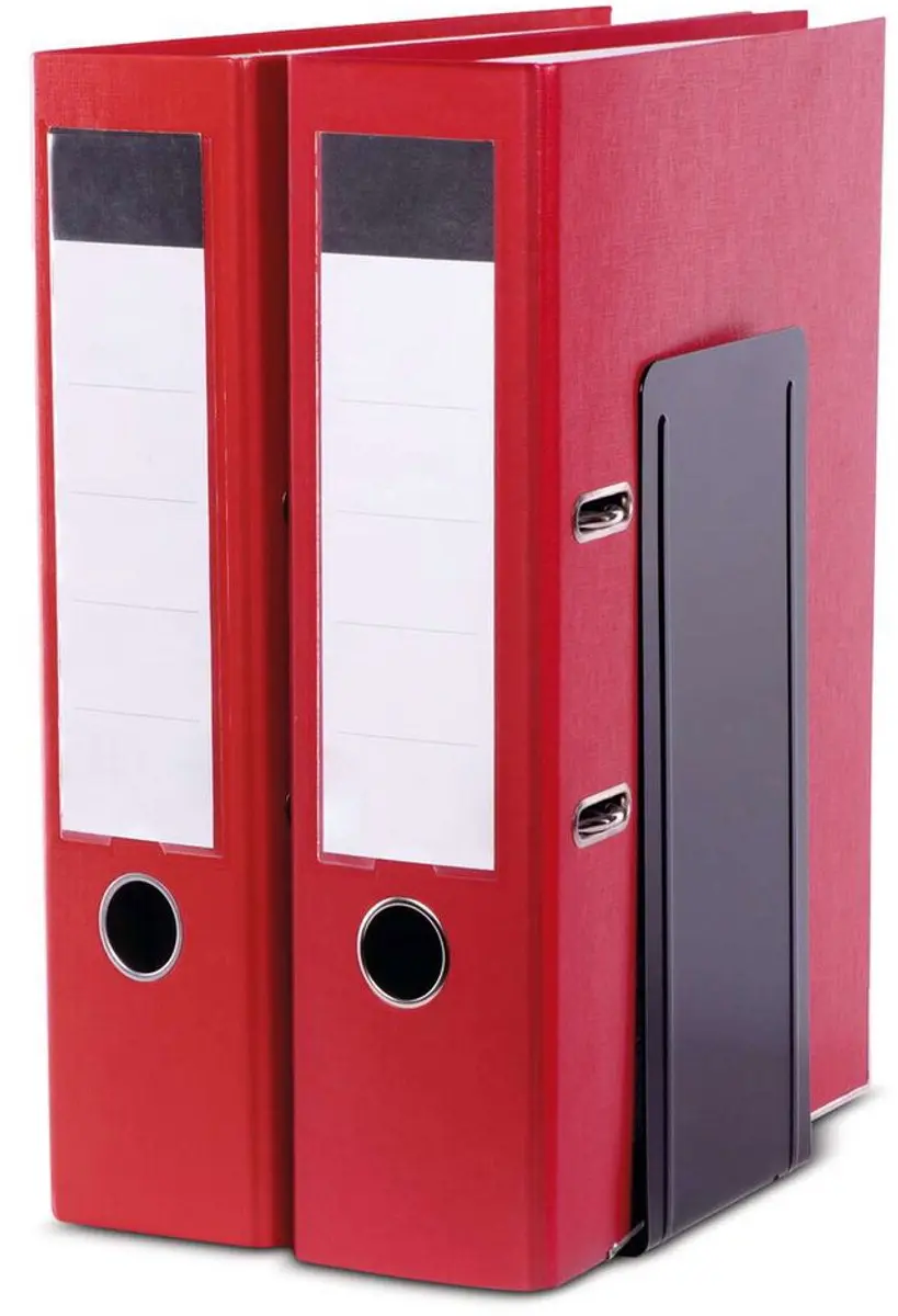 MAUL Pro Boekensteunen Staal 14x12x24cm - 2 Stuks - Zwart - afbeelding 4 van 6