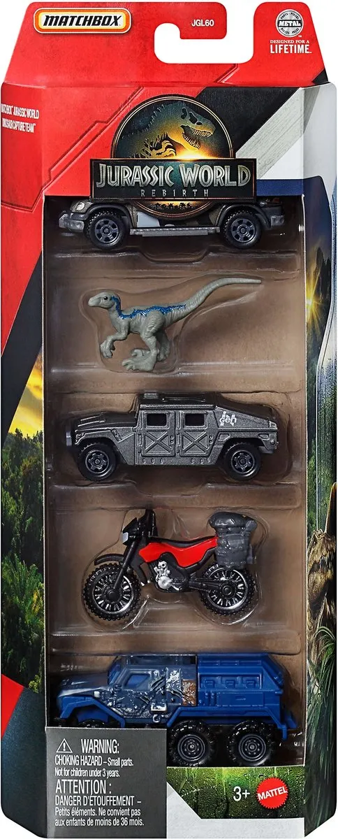 Jurassic World JGL24 Voertuigenset - Meerkleurig