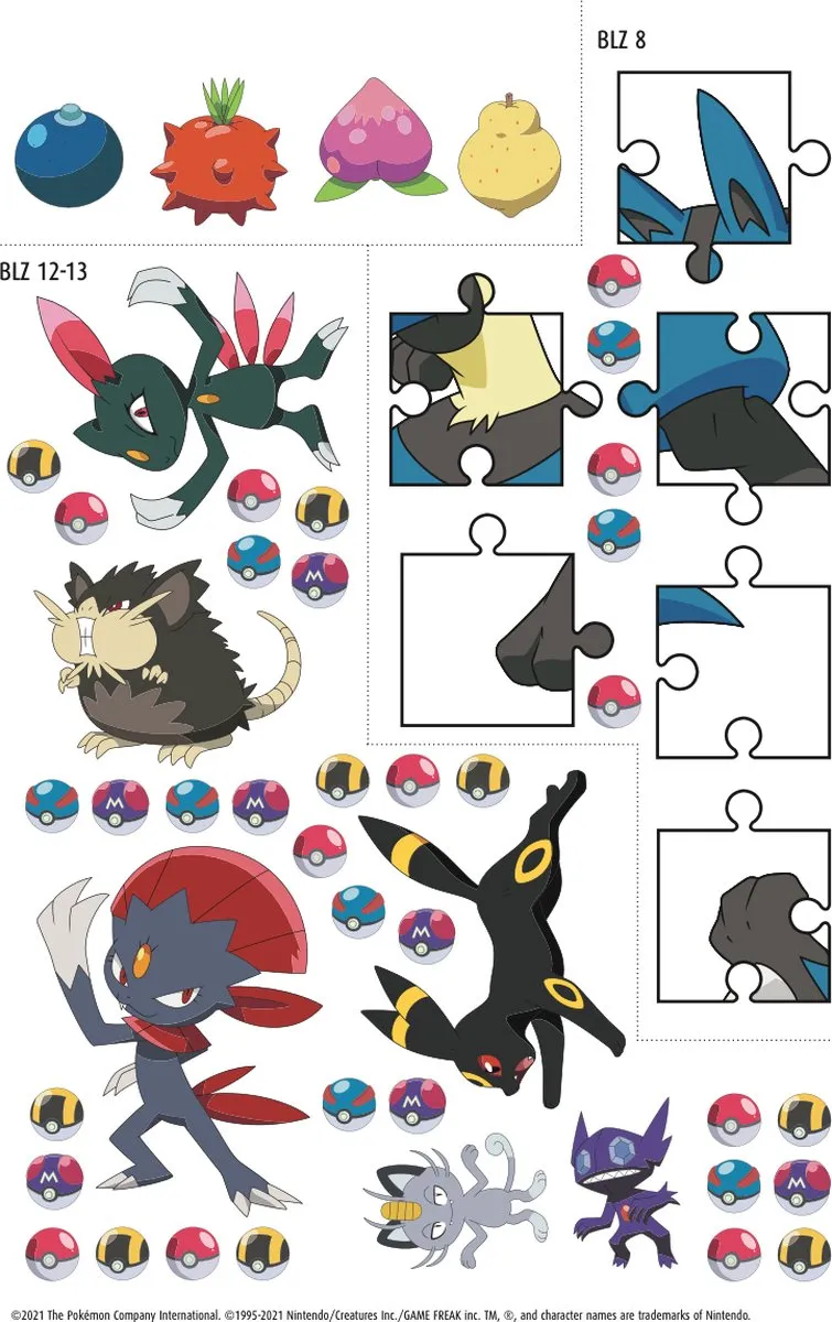 Pokémon Spelletjesboek - Doeboek Kleurboek Stickerboek 6-11 jaar