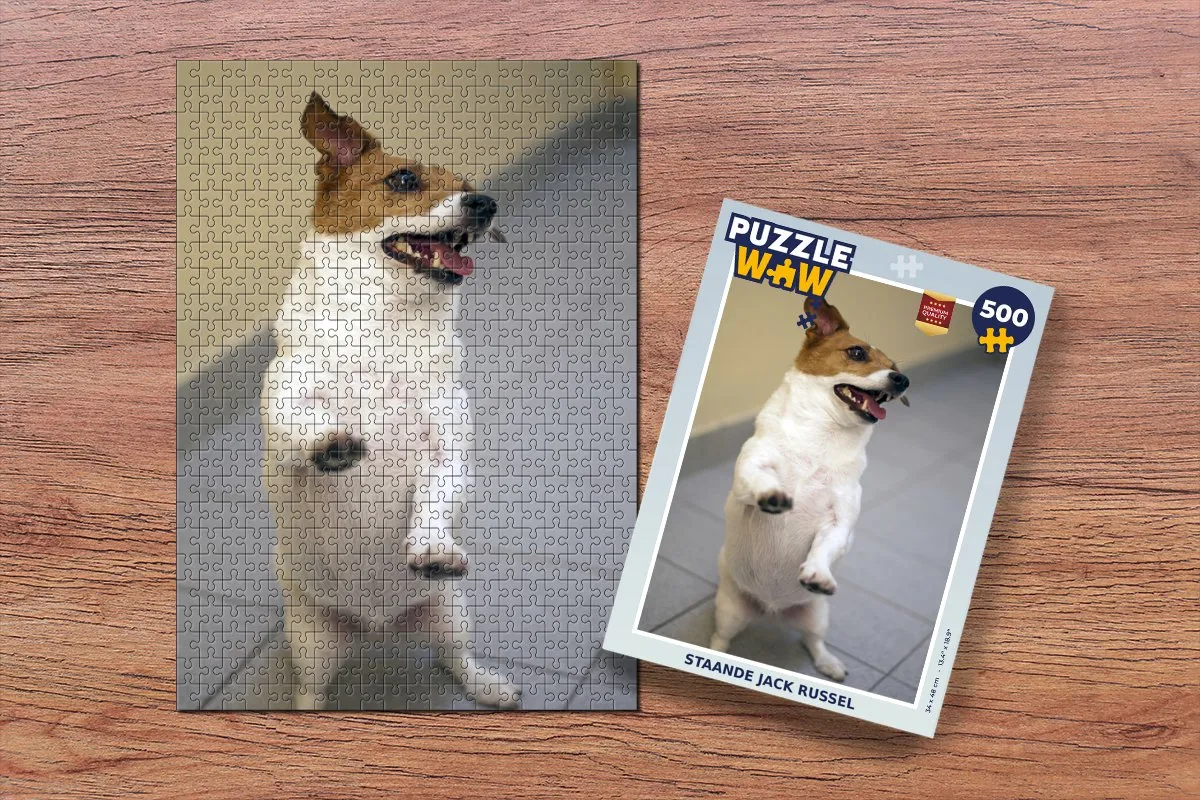 PuzzleWow Jack Russel Hond Legpuzzel 500 Stuks - Multicolor