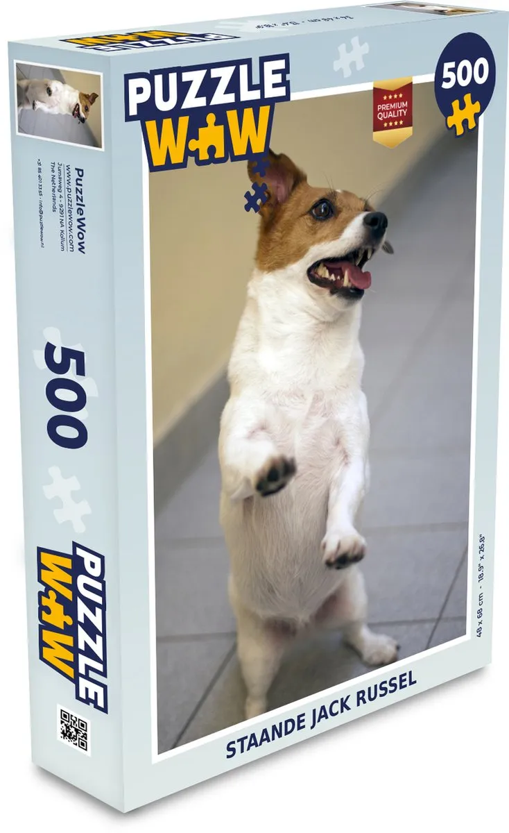 PuzzleWow Jack Russel Hond Legpuzzel 500 Stuks