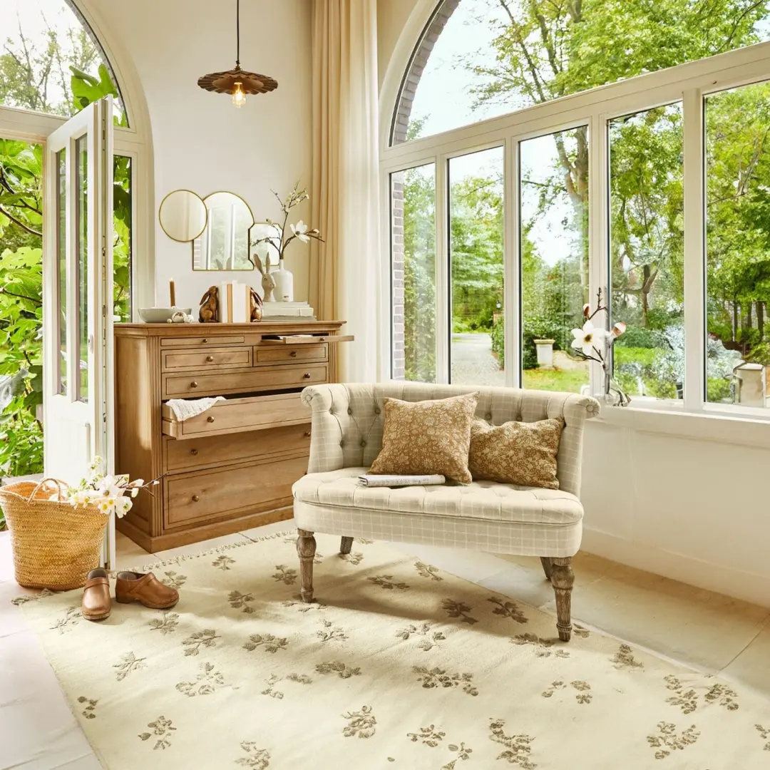 Loberon Weralin Bank 4-zits - beige - afbeelding 2 van 6