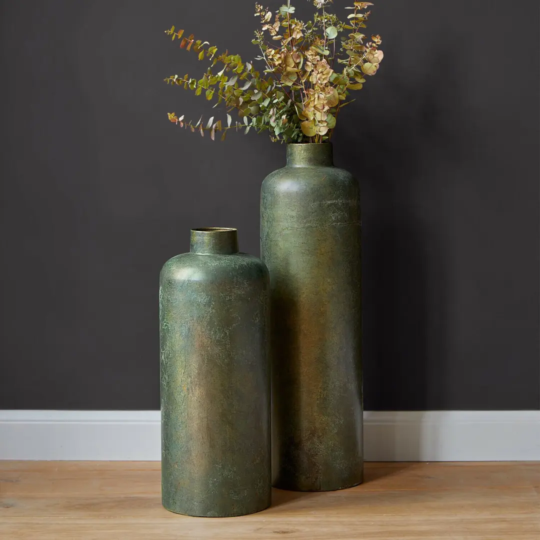 Loberon Darwani Vaas - 2 Stuks Groen - afbeelding 4 van 6