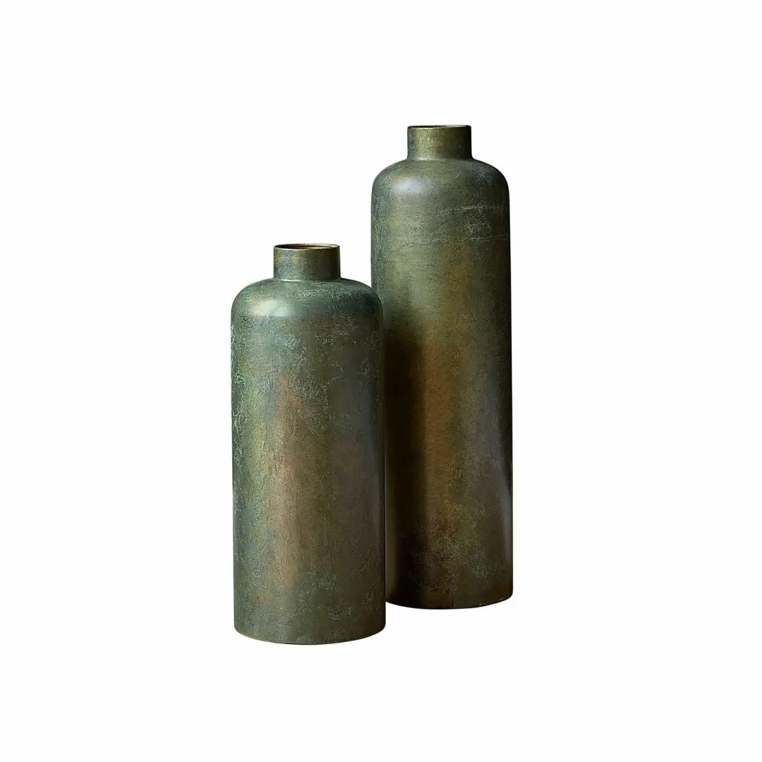 Loberon Darwani Vaas - 2 Stuks Groen - afbeelding 3 van 6
